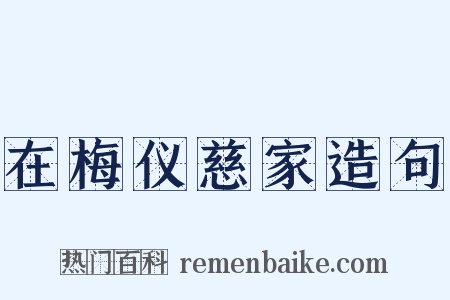 在梅仪慈家造句是什么意思的图片